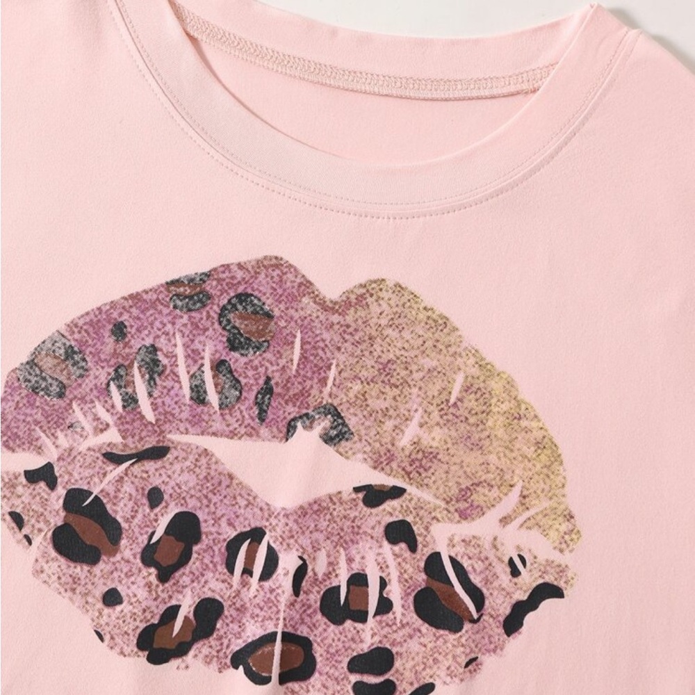 Leopard lip T Shirt NEW - Picture 5 of 8
